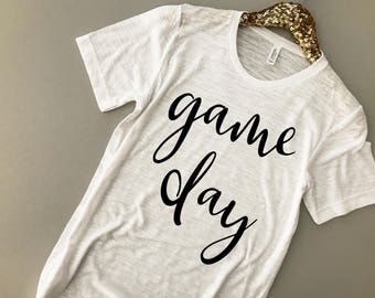 Game Day Shirt - Game Day Tee - Football Shirt - Football Mom Shirt - Game Day Clothing - Women Football Tops - Game Day TShirt