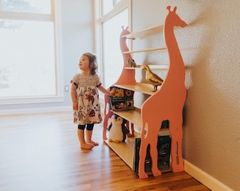 Modern Giraffe Bookshelf. Aesthetically Designed For Your Storage Needs. FREE SHIPPING