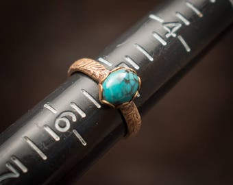Turquoise ring, Kingman turquoise ring