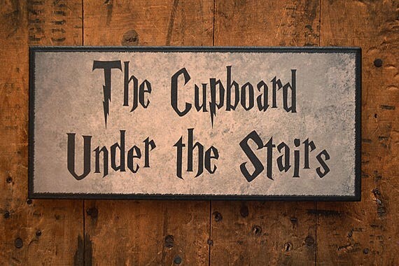 Clearance The Cupboard Under the Stairs...Great gift item