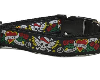Dog Collar, Tatoo - Black