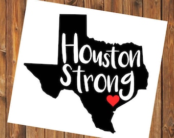 Hurricane Harvey, Houston Strong, Texas Strong, Red Cross Hurricane Relief, Charity, Donation, Flood Support, Yeti Tumbler/Car Window Decal