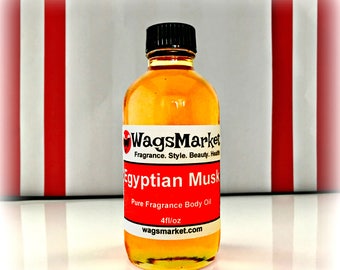 Egyptian Musk Oil, 4oz Bottle, 100% Pure and Thick Musk Perfume Oil FREE SHIPPING in US.