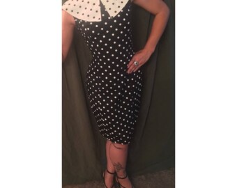 adorable polka-dot vintage sailor dress