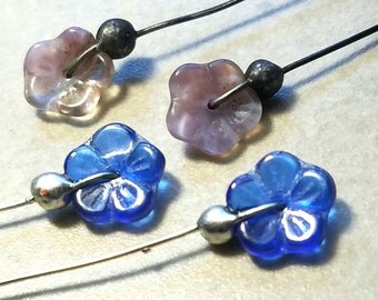 tulip glass head pins tulip glass head pins