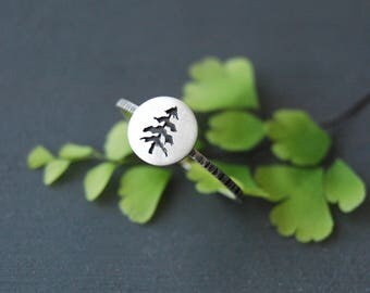 Tree Ring, Spruce Tree Ring, Nature Jewelry, Canadian Jewelry, Wilderness Jewelry, Silver Tree Ring, Simple Nature Jewelry, Tree