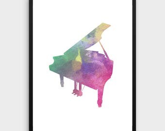 Piano print | Etsy