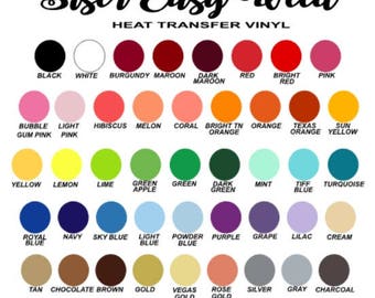 5 pack - Siser EasyWeed HTV, HTV, Heat Transfer Vinyl, Siser Easy Weed, Heat Transfer, DIY Heat Transfer