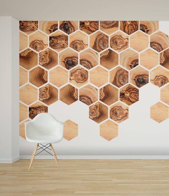 Removable Wood Self Adhesive Wall Decal Concrete