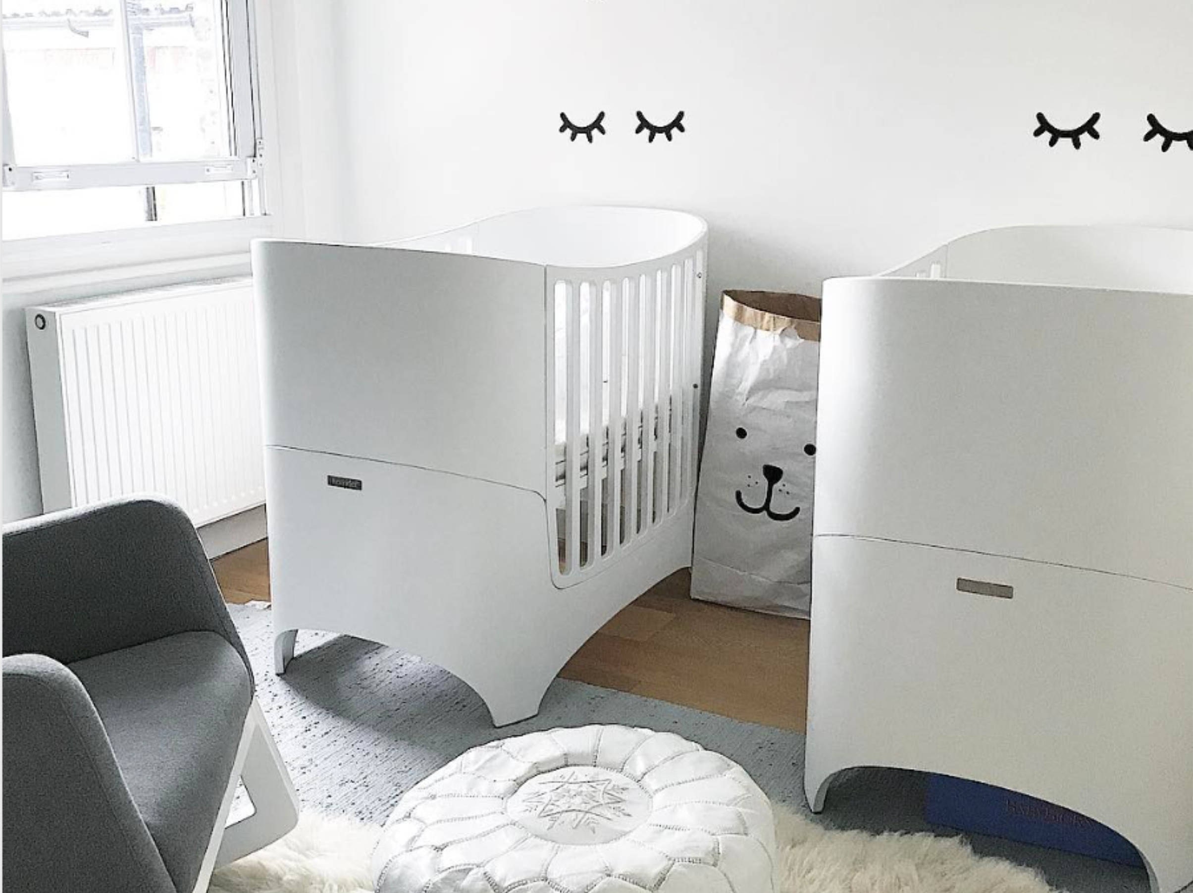 Sleepy Eyes Vinyl Wall Decal Sticker Closed Eyes Kids Decor