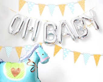 16" letter balloons "OH BABY"