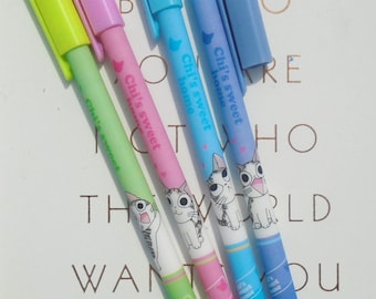 Cute cat pen, writing supplies, kawaii stationery, kawaii pen, cute pen, planner accessories, planner gifts, school supplies