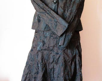 Full skirt and jacket dark brown-Suits-Lady's Suit