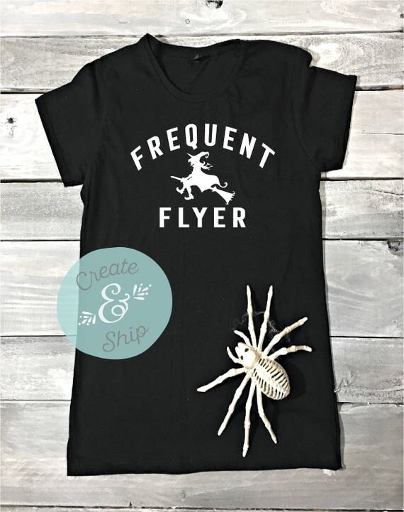 frequent flyer witch shirt