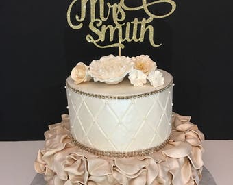 Future Mrs Cake Topper, Engagement Party Cake Topper, Bridal Shower Cake Toppers, personlaziednwith any name!