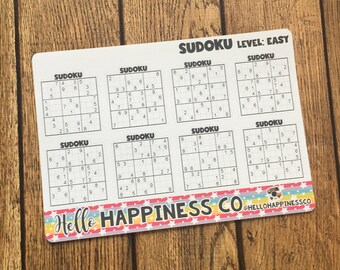 Sudoku Puzzle Set 6 Easy Medium Hard Expert - 