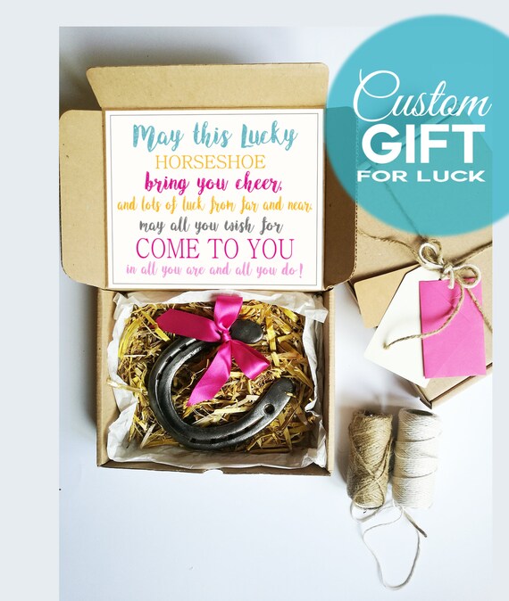 Lucky Horseshoe Gift Good Luck Horseshoe Lucky Charm Gift