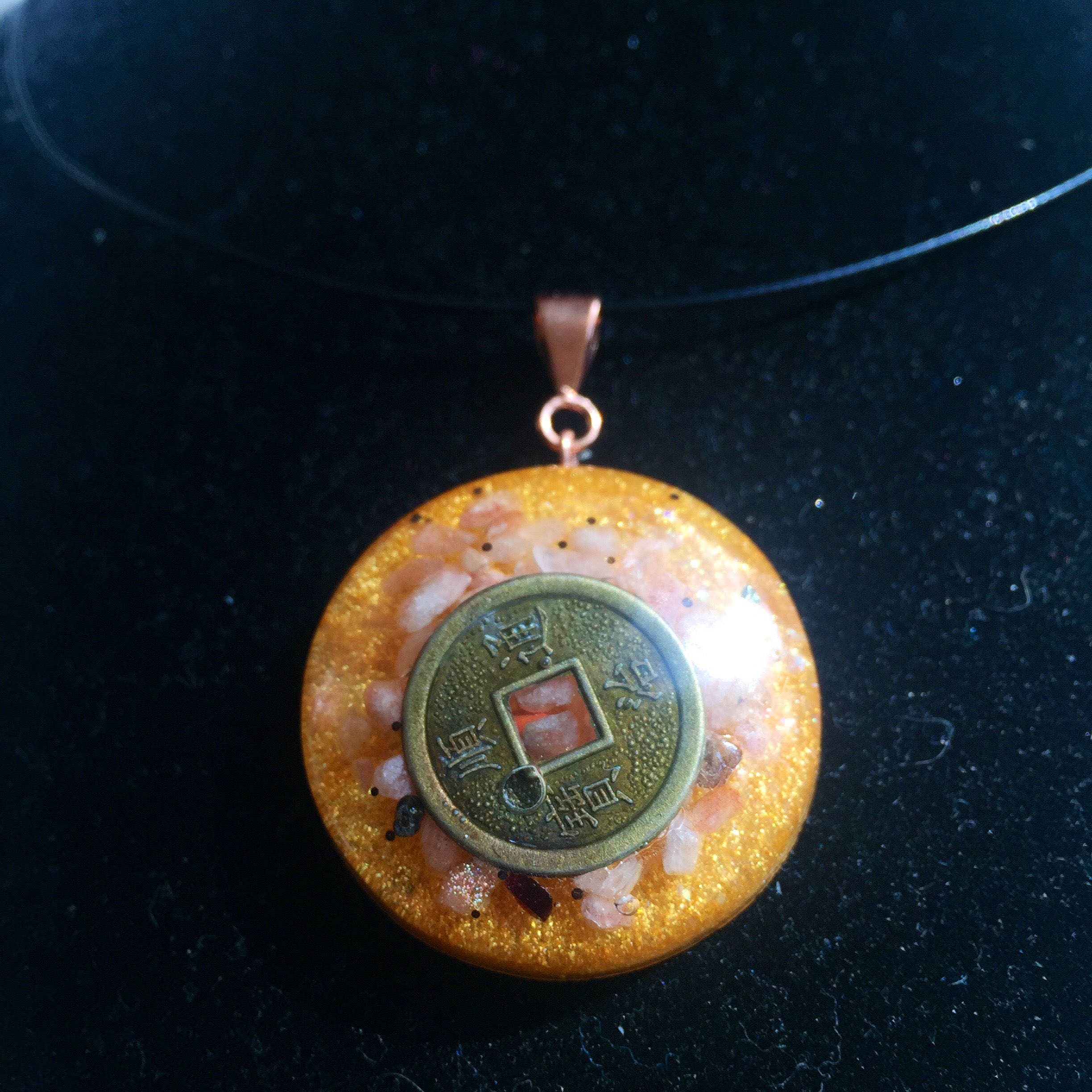 luck coin orgonite 174 pendant manifestation abundance orgone talisman money orgone luck coin orgonite 174 pendant manifestation abundance orgone talisman money orgone