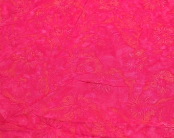 Cantik Batik-Red Rayon Fabric