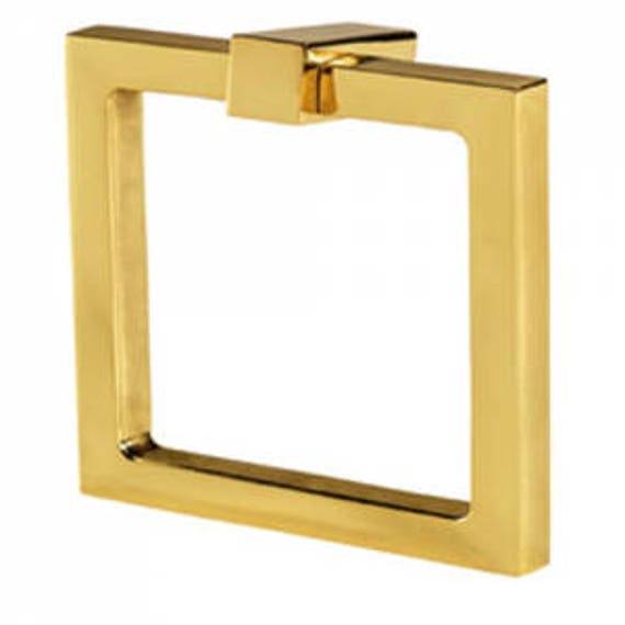 PullsSolid Brass 2 Square Ring PullsBrass