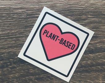 Vegan Sticker - 'Plant Based'