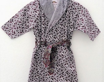 The Gentleman Burgundy - Boys Dressing Gown / Robe