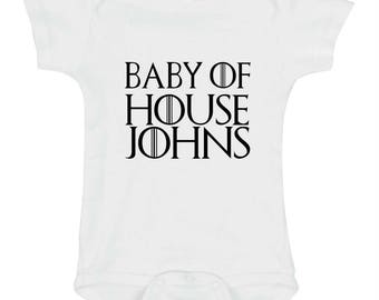 Game of Thrones Baby Onesie, Baby of House, Game of Thrones Bodysuit, Baby Shower Gift, Personalized Onesie, Newborn Gift, Baby Gift