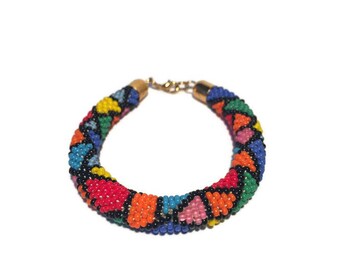 Multicolor Bracelet Roll On Bracelet Bead Bracelet Beaded Bracelet Handmade Bracelet Nepal Bracelet Style Bracelet Colorful Bracelet Beads