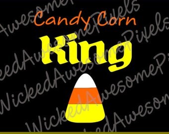 Halloween SVG, Candy Corn King SVG png eps dxf png eps dxf files Cricut File Silhouette Cameo File