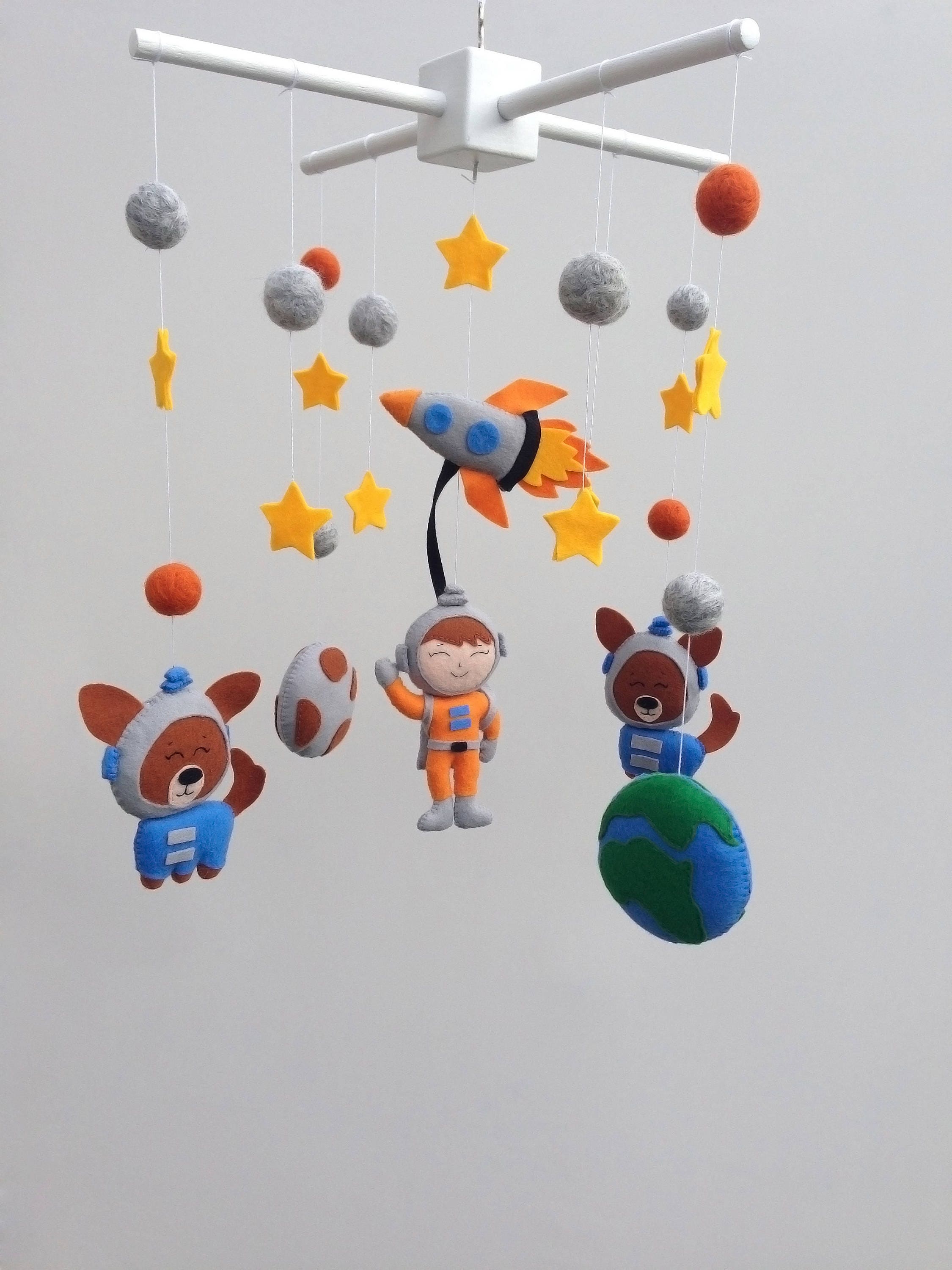 Baby Mobile Nursery Mobile Space Crib Mobile Boy Cot Mobile