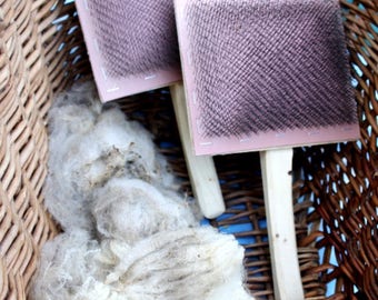 Wire brush, hand Carders, All Purpose Wool Carders, 72 TPI, Hand Cards, Wool Processing, Makes Rolags, Batt, Curved, Ergonomic