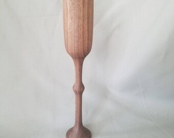 Decorative Walnut Champagne Glass