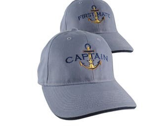 Personalized Sailing Anchor Captain's Mate Bucket Hat Western Cowboy Hat