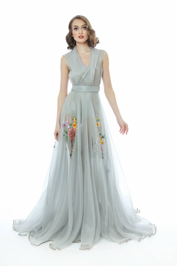 soft organza gown
