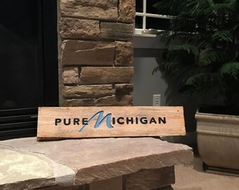 Michigan wood sign | Etsy