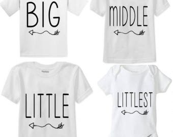 big little middle little little little shirts