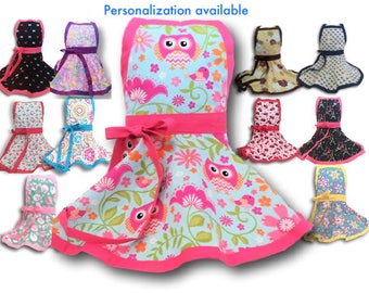 Girls apron, Kids apron, Personalized Girls Apron, Pretend Play Kitchen, girl's apron, child's apron, gift for girl