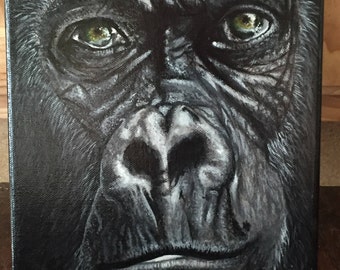 Gorilla painting | Etsy