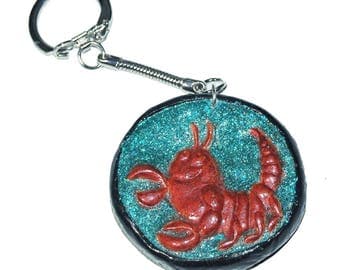 Jewels of bag or key holder: Astrological signs nice! Scorpio
