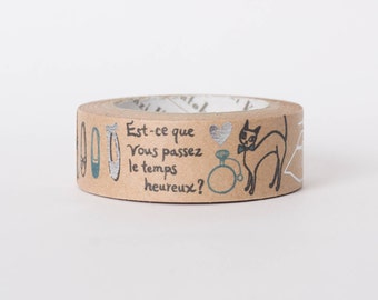 Japanese washi tape - kraft paper masking tape by Shinzi Katoh