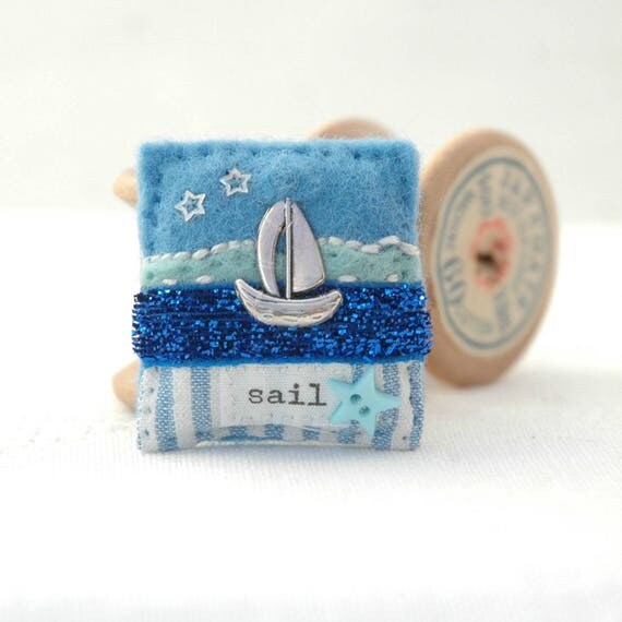 sailing boat brooch nautical gifts sailing gifts for her