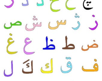 Arabic Alphabets with Pattern Blocks Worksheets Digital