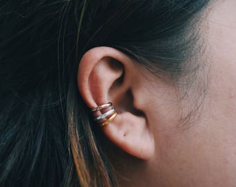 Single Band Ear Cuff Sterling Silver