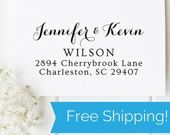 Personalized Self Inking Return Address Stamp, Christmas Gift, Gifts for her, Realtor Gift (D204)