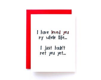Anniversary Card for Husband - Valentines Day Card - I Love You Card - I've Loved You My Whole Life Yellow Daisy Paper Co