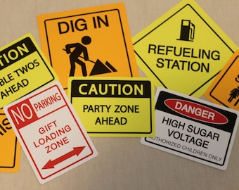 Construction Party Signs