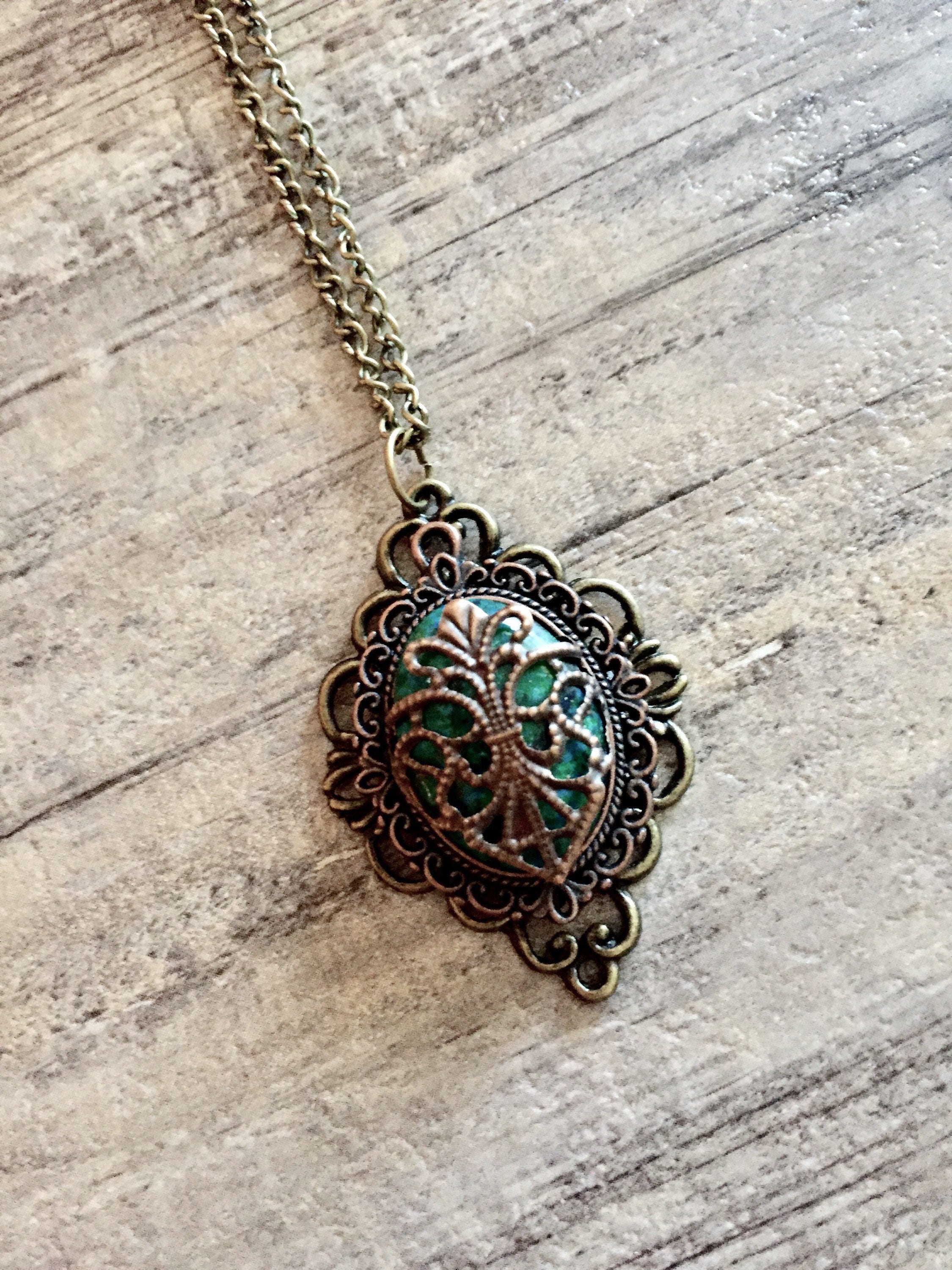 Enchanting Fantasy Pendant Necklace Steampunk Jewelry