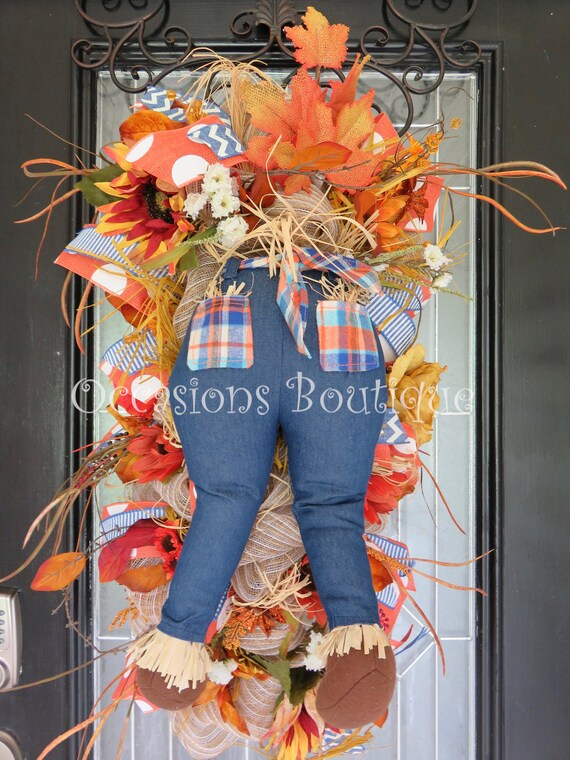 Fall Door Swag Fall Wreath Burlap Wreath Fall Floral