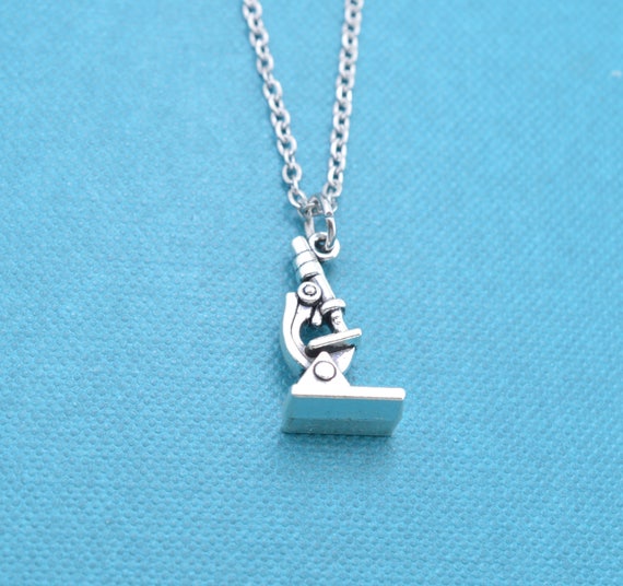 Microscope Necklace Microscope jewelry Science jewelry