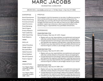 resume templates word for mac